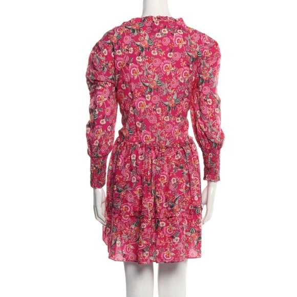 SOLD - MISA Maya Dress in Falaise Floral (Pink) - Picture 8 of 12